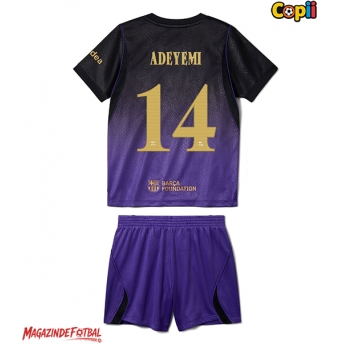Barcelona Karim Adeyemi #14 Echipament de Fotbal Replică 2026-27 Copii Deplasare (+ Șorturi)